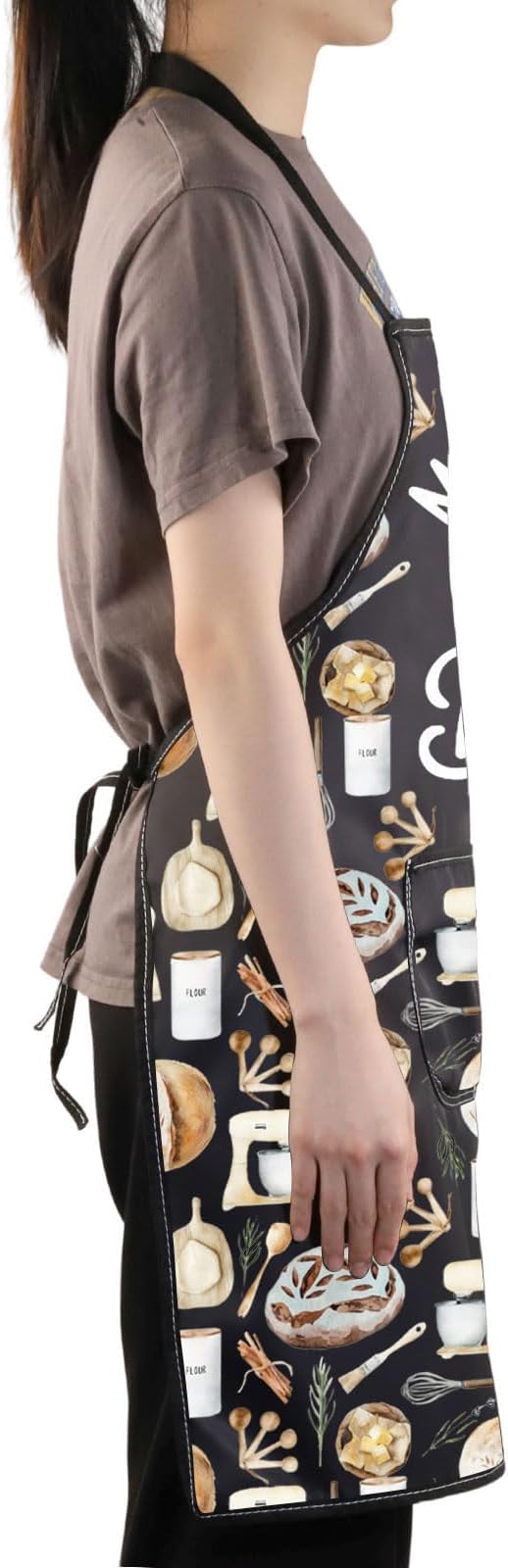 JNIAP Bread Baking Apron Bread Baker Aprons i Loaf Sourdough Baking Mom Gifts Baking Master Apron