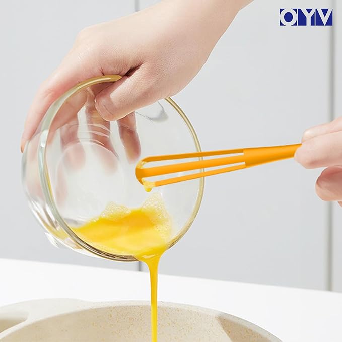 OYV multifunctional mini whisk,mini spoon,small whisks for cooking,tiny whisk 2 pieces,mini small wisk,for Blending,Whisking,Beating Ingredients, Mixing Sauces