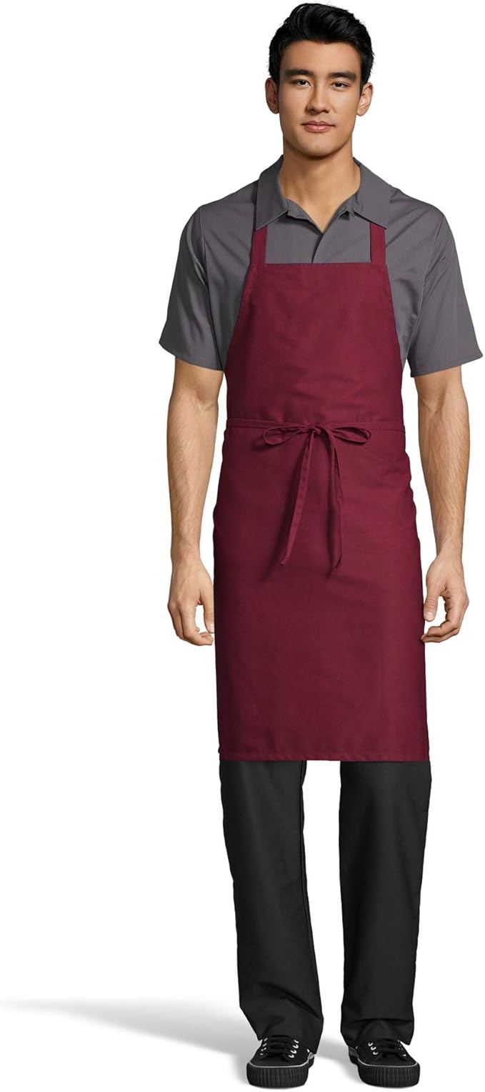 Uncommon Threads Unisex Classic Restaurant Bib Apron for Work Uniform