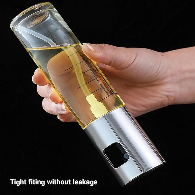 Sprayer for cooking - Olive Oil Sprayer Mister - 100ml Stainles Steel Olive Oil, Vinegar, Water and Other Liquids Sprayer - Perfect for Salad, Barbecue, Kitchen Baking and Roasting (Pack of 4)