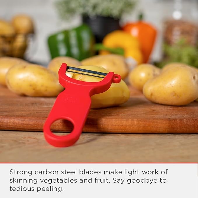 Kuhn Rikon Original Swiss Peeler 3-Pack Red/Green/Yellow
