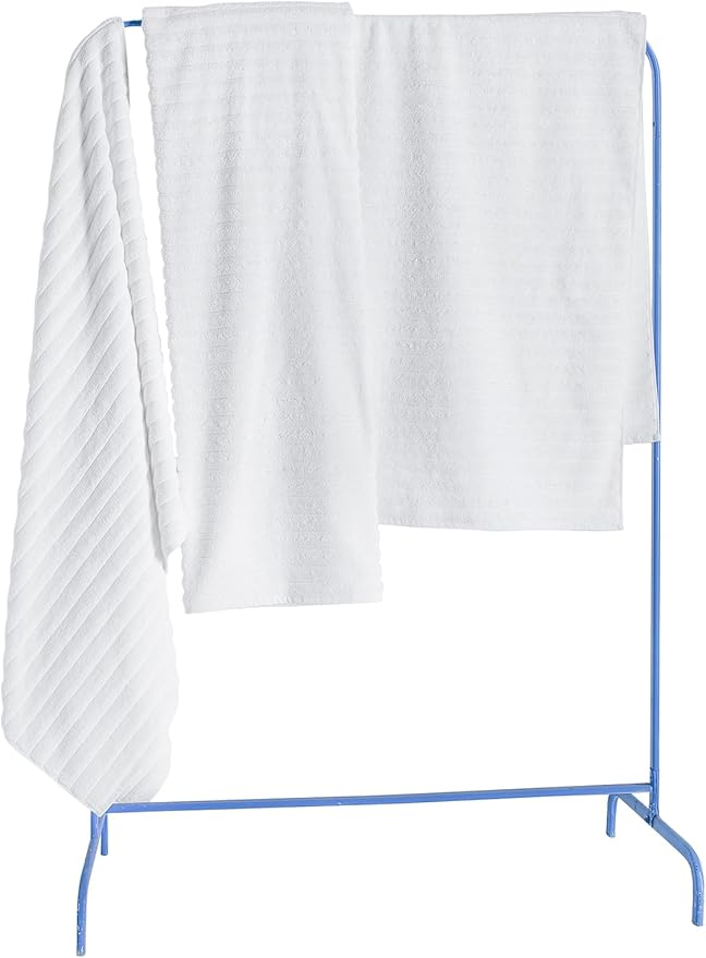 Classic Turkish Towels CTT - Luxury 3 Piece Jumbo Bath Sheets, 100% Turkish Cotton, Absorbent & Ultra Comfy Bath Towel Sheets for Hotels & Spa | 40"x65" (White)
