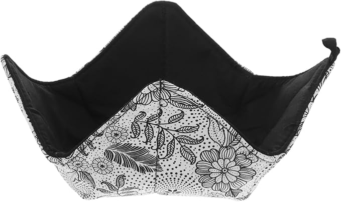 Quilted Microwave Bowl Holder Potholder Machine Washable Hot Pad Kitchen Ideal Soup Dishes