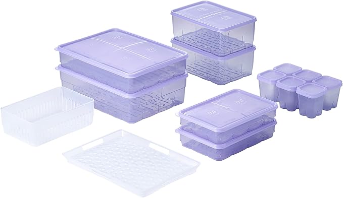Freezer Containers for Food Storage 26pcs - Soup with Lids Safe - Twist Release - Flexible Frozen Design - BPA Free