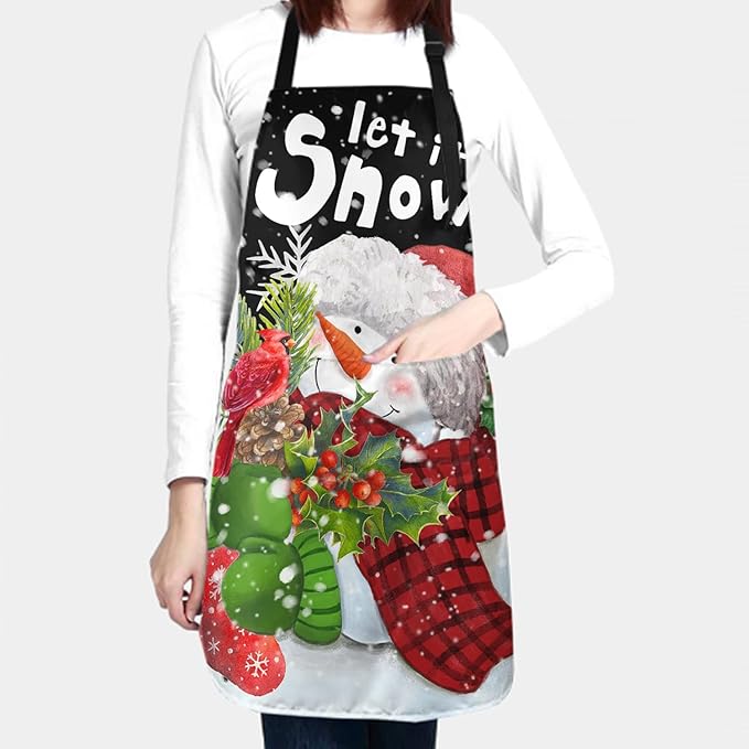 Imiss Waterproof Stain-Resistant Cooking Chef Aprons for Grill BBQ Baking 27 X 31 Inch