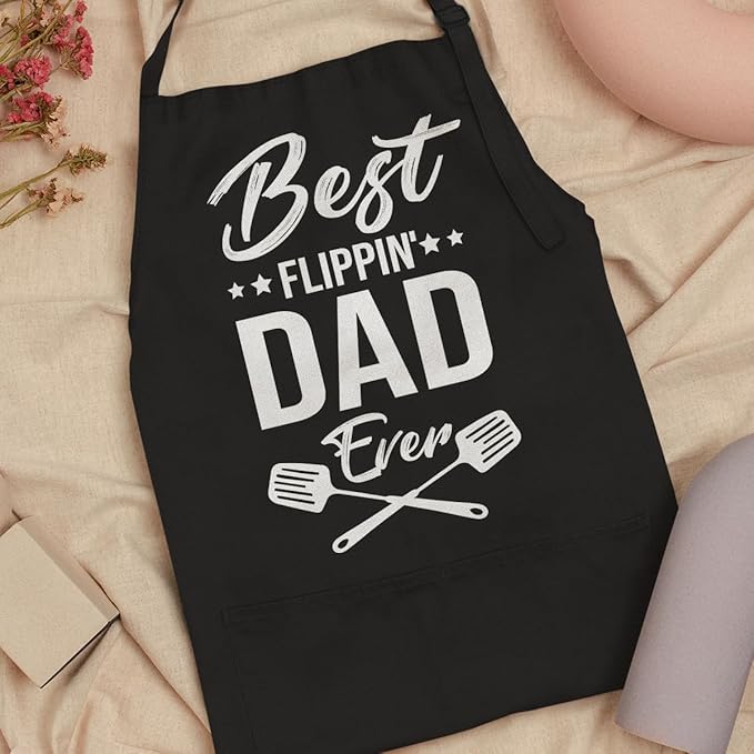 SANDJEST Men's Aprons with Pockets - Funny Aprons for Men BBQ, Kitchen, Cooking - Gifts for Birthday, Birthday