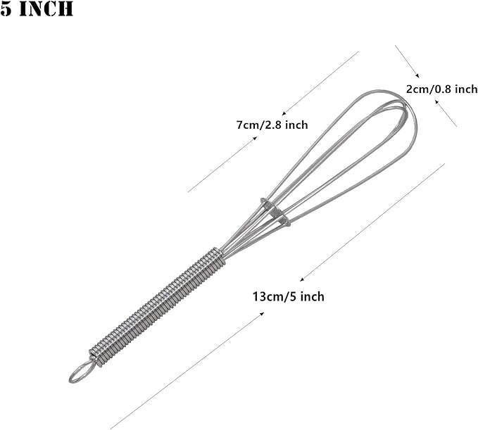 GEPOR Mini Whisks 5 inch 2Pcs