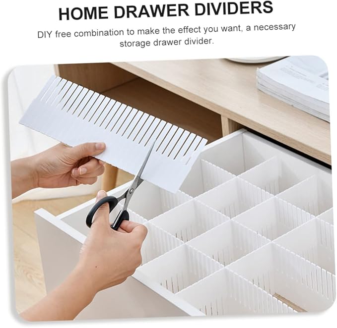 PRETYZOOM 10pcs Home Drawer Separator Multipurpose Drawer Divider Neat Orderly Storage