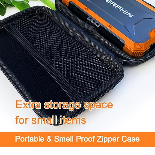 Pocket Scale, Dual Powered, Precision Gram Scale with Zipper Case, Digital Small Coin Scale, Large Backlight Display, 200g x 0.01g, 6 Weighing Units,Cal Weight, USB Cable Included