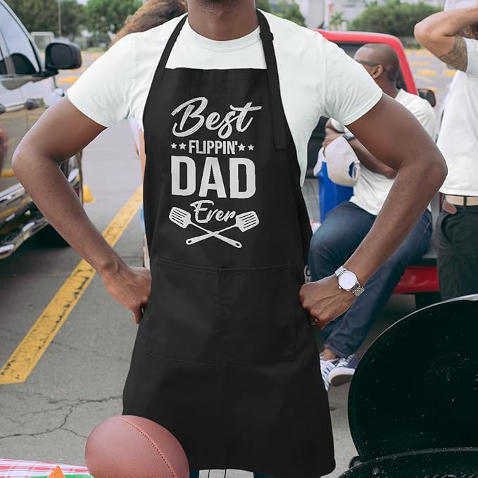 SANDJEST Men's Aprons with Pockets - Funny Aprons for Men BBQ, Kitchen, Cooking - Gifts for Birthday, Birthday