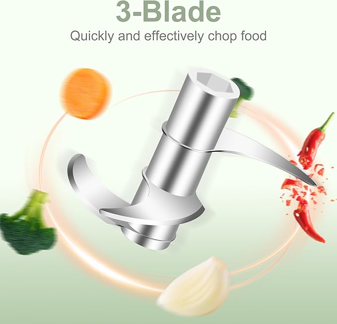 250ml (1 Cup) Electric Garlic Chopper, Portable Garlic Press, Wireless Mini Food Processor, Rechargeable Garlic Chopper Mincer for Ginger, Chili, Onion, Minced Meat and Spices (White)