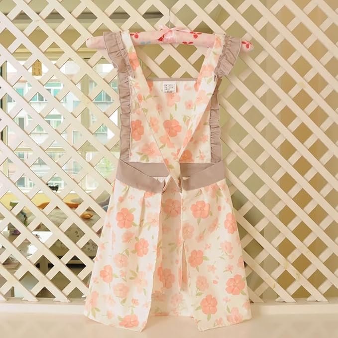 CRB Fashion Kids Cooking Baking Apron | Toddler, Little Girls, Cute Kitchen Chef Aprons