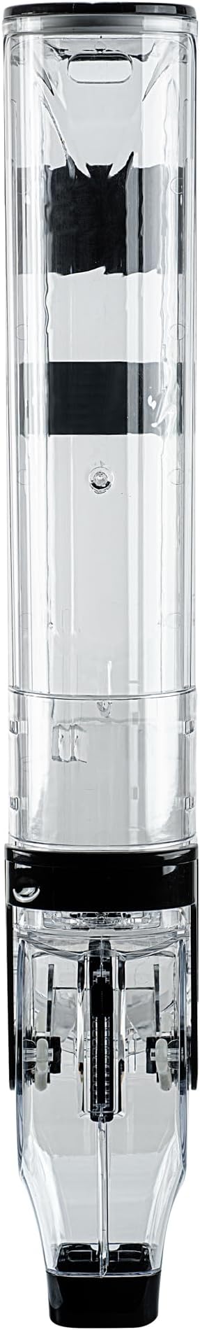 Restaurantware Cereal Dispenser 3 gal Plastic Wall-Mounted Gravity Bin Candy Dispenser Self-Serve Black Dry Food with Wall Mount Brackets for Breakfast Buffet or Hotel Use
