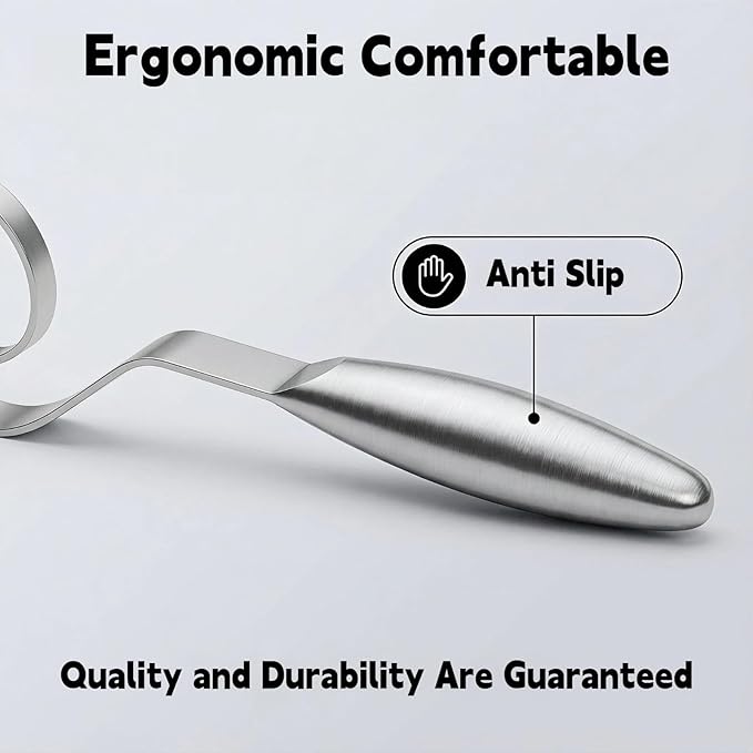 Maxjoy Danish Dough Whisk Stainless Steel Hook for Bread Sourdough Mixing