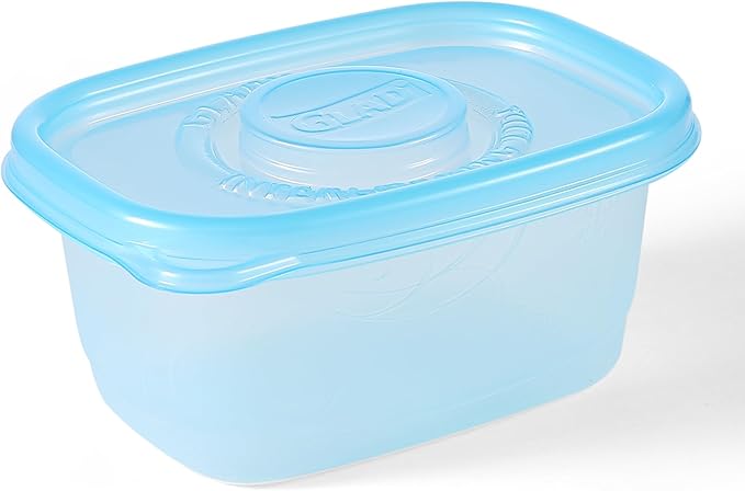 Glad Food Storage Containers - Glad FreezerWare Container - Small - 24 Ounce - 4 Containers
