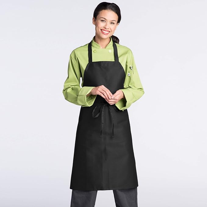 Uncommon Threads Unisex Classic Restaurant Bib Apron for Work Uniform