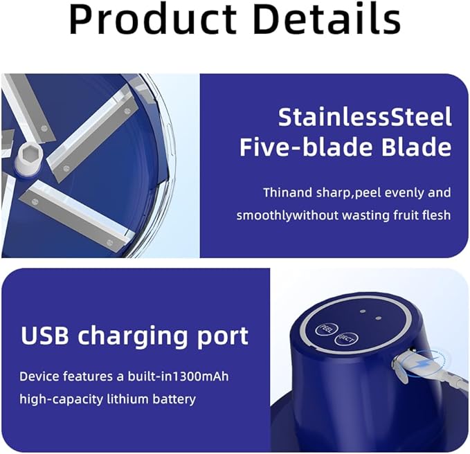 Electric Grape Peeler, Rechargeable Portable Smart Automatic Peeling Machine, Easy Peeling and Cleaning, for Garlic, Small Fruits, Vegetables Automatic Skin Remover Peeling Tool