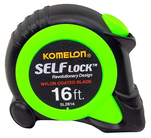 Komelon SL2816; 16' x 3/4" Self-Lock Tape Measure