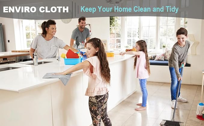Longmann NΘrwex Enviro Cloth, Glass Cloth, Cleaning Cloth, Streaks Schatches Free (Grey 2 Pack)