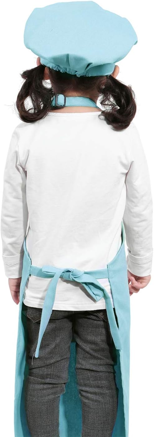 Adjustable Apron and Chef Hat Set for Cooking and Baking