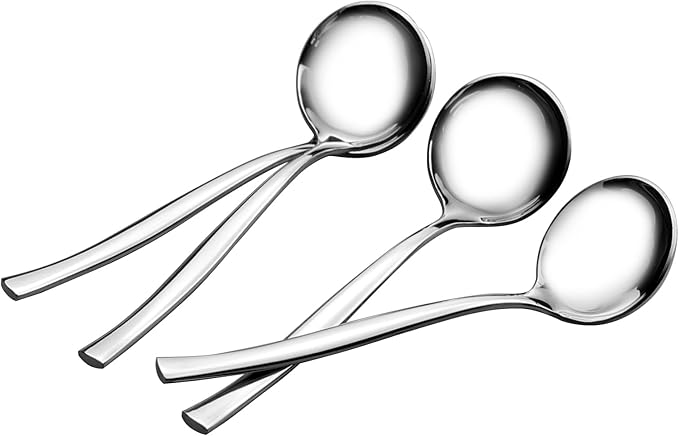 Small Stainless Steel Gravy Soup Ladles, Gravy Ladle Spoon, 8 Pieces