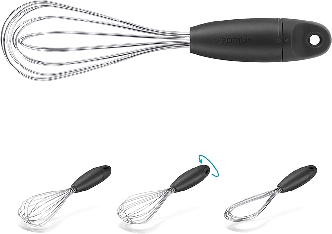 Dreamfarm Black/Silver Polypropylene/Stainless Steel Mini Flisk