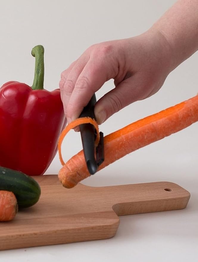 Best Vegetable Peeler: Ceramic Vegetable Peeler by Cestari Kitchen - Pro Peeler with Razor Sharp Ceramic Blade, Ergonomic Handle