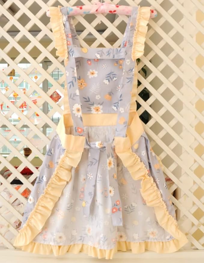 CRB Fashion Womens Cooking Baking Apron | Ladies, Woman, Kitchen Chef Aprons with Pocket