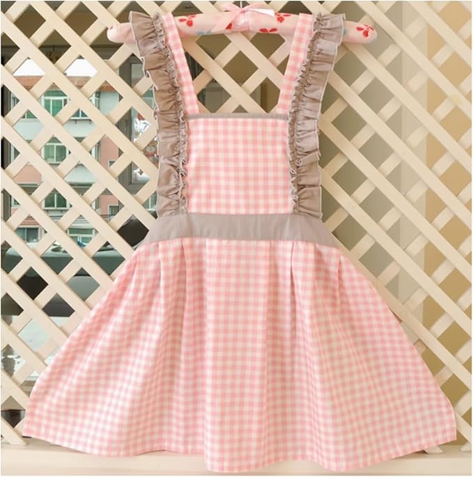 CRB Fashion Kids Cooking Baking Apron | Toddler, Little Girls, Cute Kitchen Chef Aprons