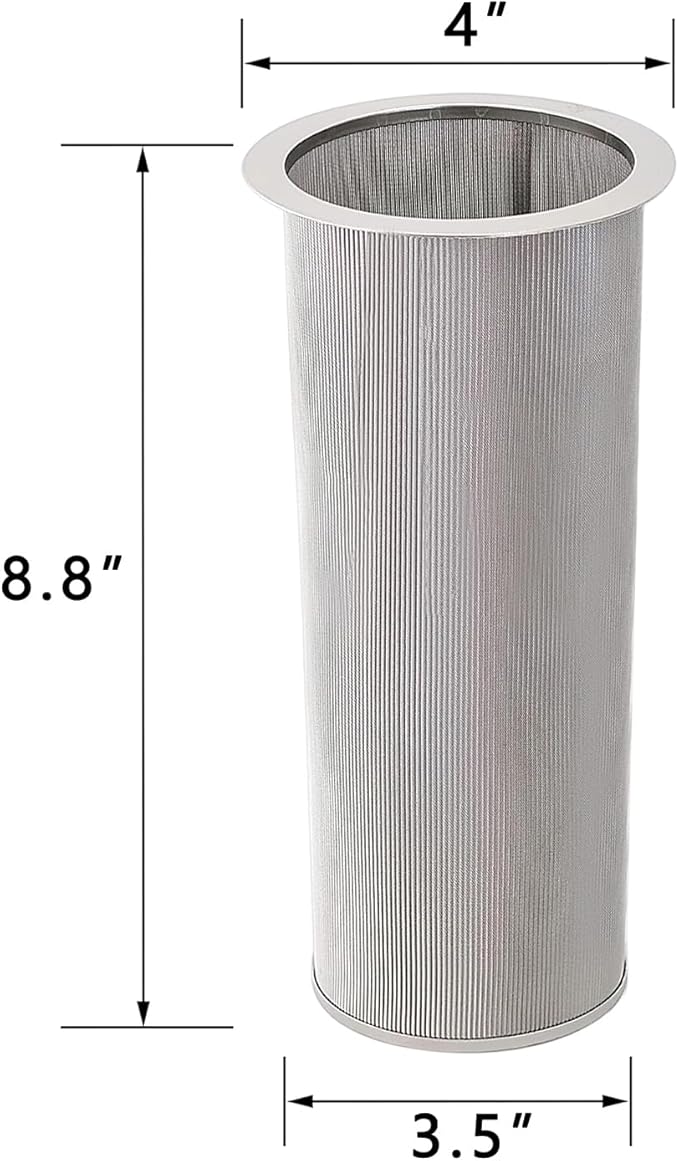Cold Brew Coffee Filter for 1 Gallon Mason Jars, Made with Stainless Steel, Fine Mesh Filter for Large Batch Cold Brewing, 1 Gallon Mason Jar Filter Crafted to Make Iced Coffee & Tea and Sun