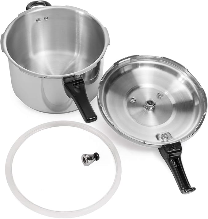 Barton 6.0 Quart Pressure Cooker Pot Release Valve Aluminum Canning Cooker Pressure Release Pot Stove Top Instant Fast Cooking Stovetop Pressure Canner Pot Gas Stoves, (5.67L)