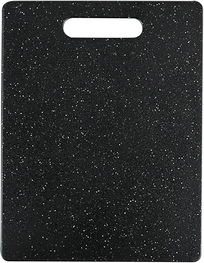 Dexas Superboard Cutting Board with Handle 8.5 x 11 inch Midnight Granite, Compact Kitchen Prep Board, Dishwasher Safe, Non-Porous Poly Surface, Made in USA