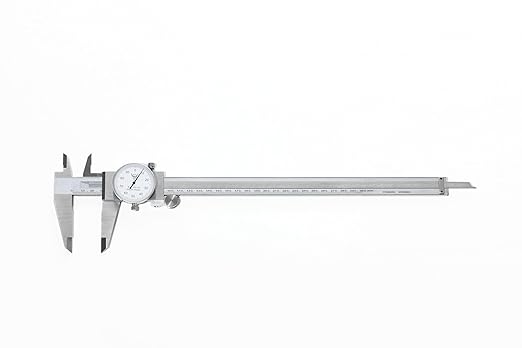 PEC Dial Caliper 0-300mm, Stainless Steel Precision Measuring Tool with Shock-Proof Dial, High Accuracy ±0.03mm