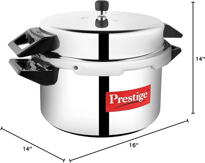 Prestige Popular Aluminium Pressure Cooker, 16 Liters