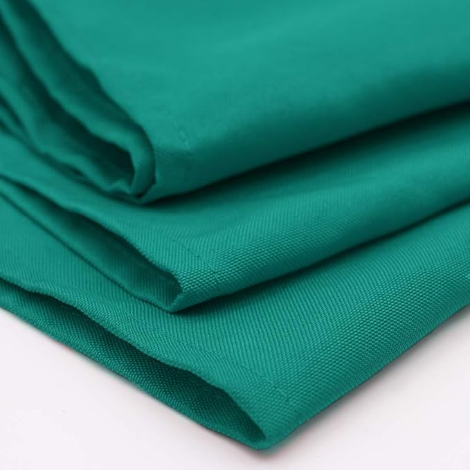 Your Chair Covers Cloth Polyester Napkins, 20 x 20 Inch, Washable Dinner Fabric Linen Napkins with Hemmed Edges for Restaurant, Wedding and Holiday Pack of 10 (Teal)