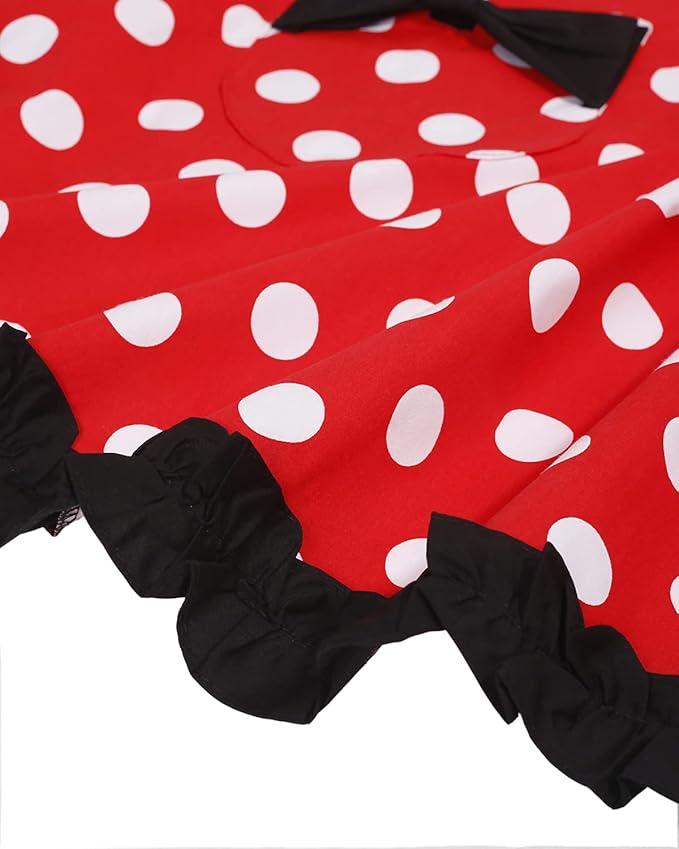 RosieLily Retro Aprons for Women with Pockets Vintage Apron Kitchen Apron for Cooking Baking Cute
