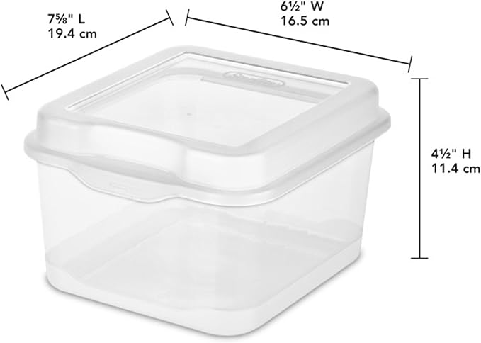 Sterilite 18038612 Small Flip Top Storage Box (24)