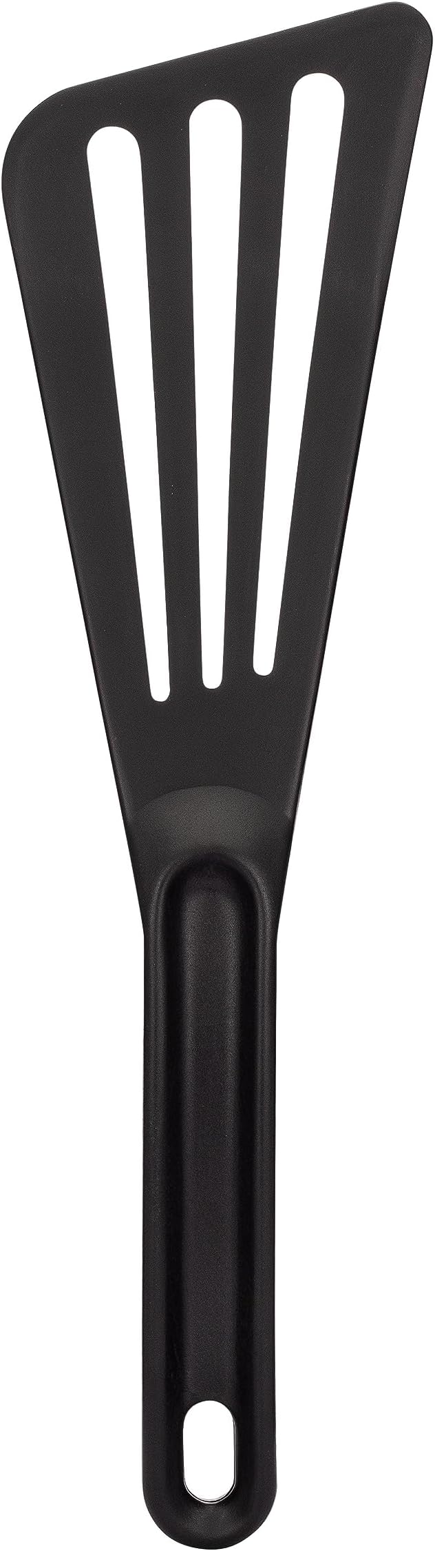 Matfer Bourgeat Exoglass® High Temperature Slotted Pelton Spatula/Turner, Black