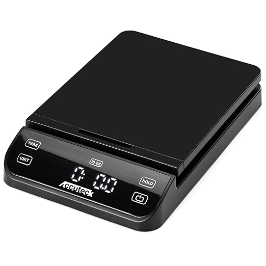 Accuteck BPS70 High Accuracy Digital Shipping Scale and Postal Scale, 0.1oz Precision (Black with Touch Screen, 70Lb)