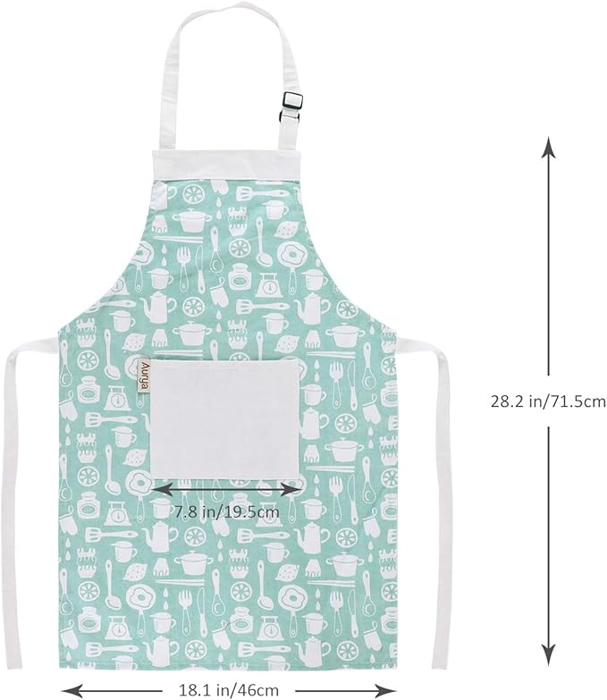 Adjustable Apron and Chef Hat Set for Cooking and Baking