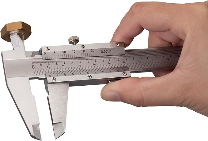 Spurtar Vernier Caliper Measuring Tool 6", 0-6Inch/0-150mm Manual Non Digital Calipers, 0.001"/0.02mm High Precision Durable Micrometer