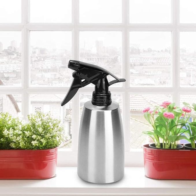 400ml Olive Oil Sprayer, Vinegar Sprayer Dispenser Stainless Steel Container Seasoning Kitchenware Tools for BBQ, Cooking, Frying