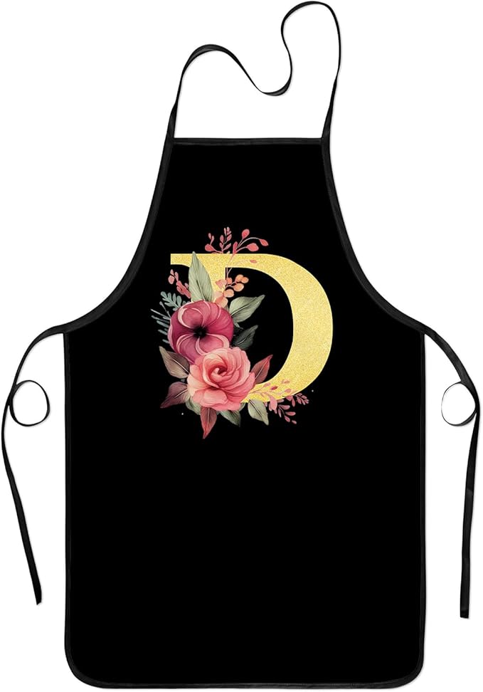 Monogrammed Aprons - A-Z Initial, Letter Aprons for Cooking and Baking