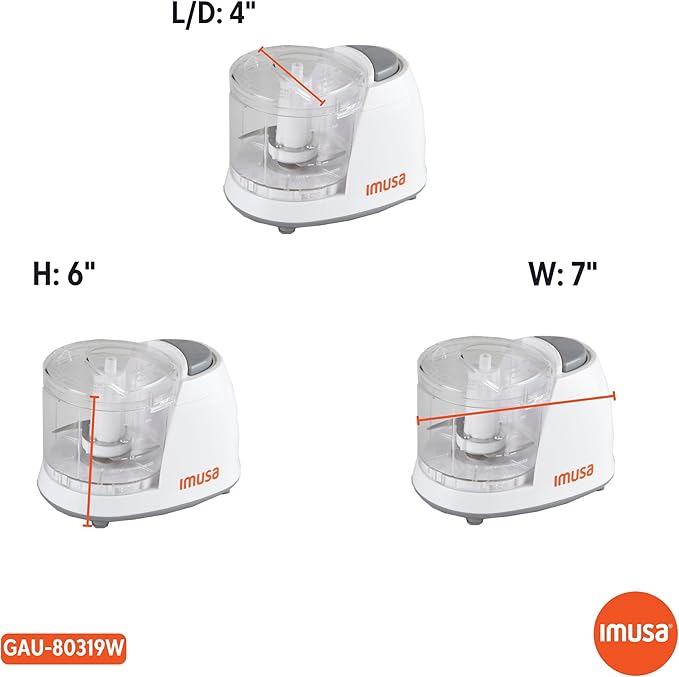 IMUSA 1.5cup Electric Mini Chopper, White