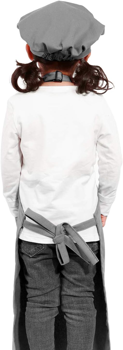 Adjustable Apron and Chef Hat Set for Cooking and Baking