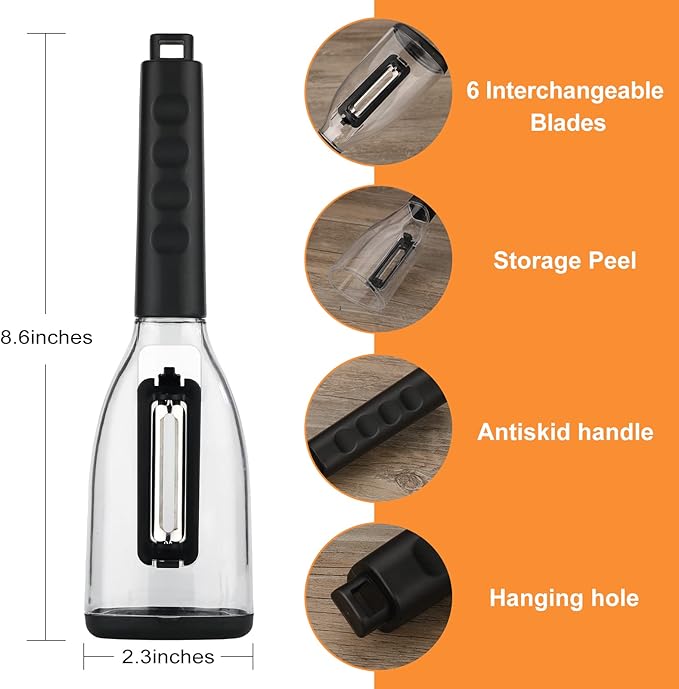 3 in1 vegetable peeler with container.New with box storage kitchen special fruitpeeler,Peeling knife with storage box in kitchen tool.Fruits and veggie peeler with catcher