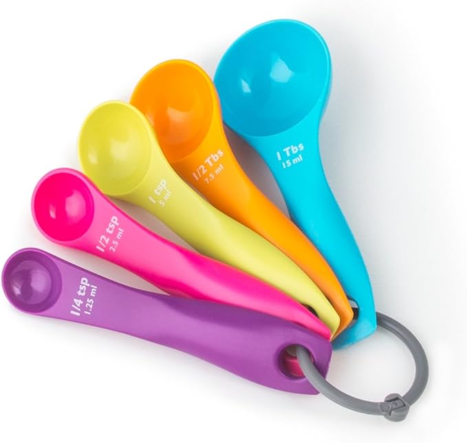Fox Run 4843 Measuring Spoon Set, 2 x 5 x 1.75, Multicolored