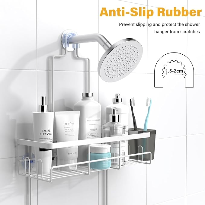 AKTECKE 30pcs Shower Caddy Hanging Bathroom Organizer White