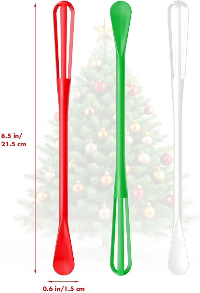 OYV Christmas Colors Mini Whisk Set, 8.5 in Mini Whisks for Cooking, 3 Pieces Small Wisk For Whisking, Beating, Blending Ingredients, Mixing Sauces, BPA Free Tiny Whisk