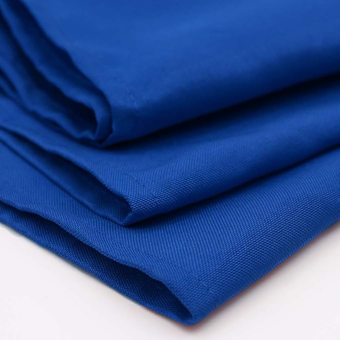 Your Chair Covers Cloth Polyester Napkins, 20 x 20 Inch, Washable Dinner Fabric Linen Napkins with Hemmed Edges for Restaurant, Wedding and Holiday Pack of 10 (Royal Blue)